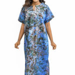 Dress 63 - Adire Kaftan Maxi