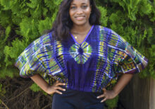 Short Sleeve African Ankara Crop Top 24
